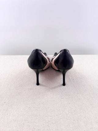 Chanel quilted leather pointy toe pumps, 36.5
