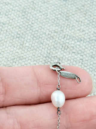 Tiffany vintage silver and pearl bracelet