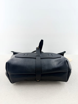 Bleu de chauffe leather messenger bag