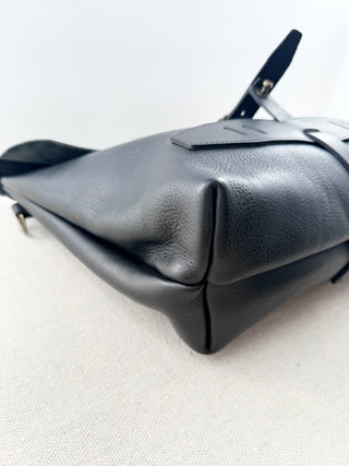 Bleu de chauffe leather messenger bag