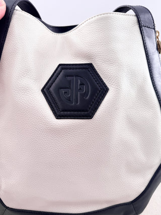 Jonathan Adler leather duchess tote bag