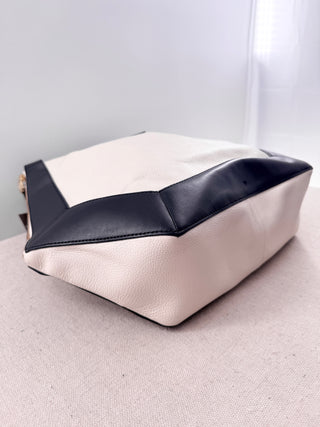 Jonathan Adler leather duchess tote bag
