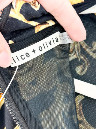 Alice & Olivia pattern print mini dress jersey, 4