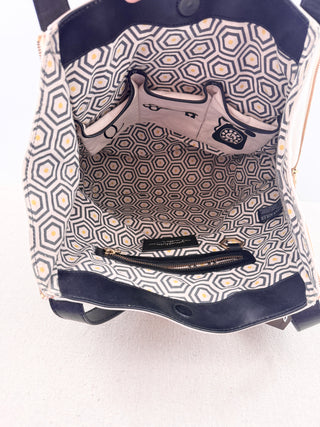 Jonathan Adler leather duchess tote bag