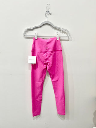 NWT Beyond Yoga Spacedye Leisure High Rise Midi Legging Pink Heather Women's XS