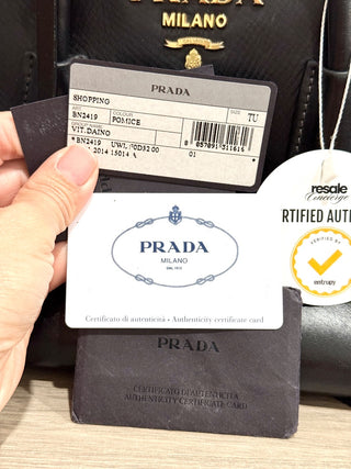 Prada leather medium size bag