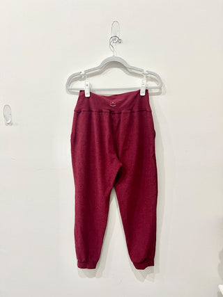 Beyond Yoga Spacedye Slim Fit Midi Jogger Pants Port Wine Ruby Women's Medium