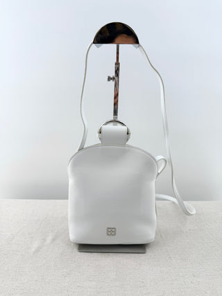 Parisa Wang Small leather bag with silver ring buckle detail