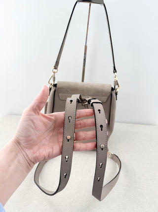 Chloe faye backpack leather and suede bag