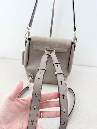 Chloe faye backpack leather and suede bag