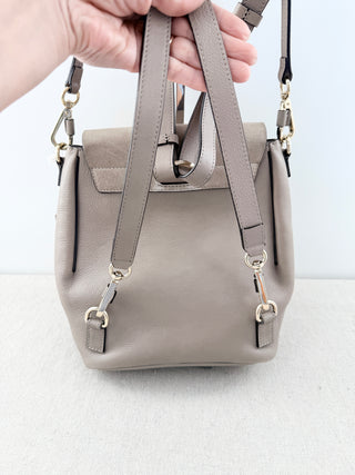 Chloe faye backpack leather and suede bag