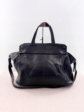 Sezane Sacha leather satchel bag