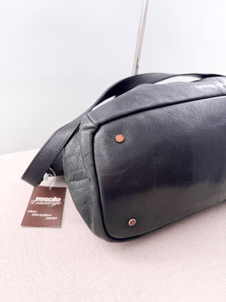 Sezane Sacha leather satchel bag