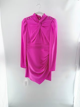 Self Portrait twisted collar mini dress, US 6