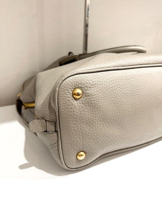 Prada large leather tote bag