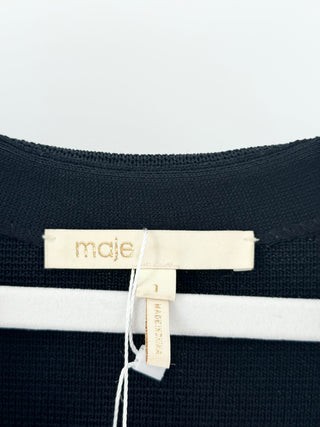 Maje knit fringe open blazer jacket, 1 / S