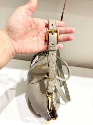 Prada large leather tote bag