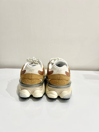 New Balance 9060 Great Plains Suede Chunky Running Shoes Tan Unisex US M 7/ W8.5