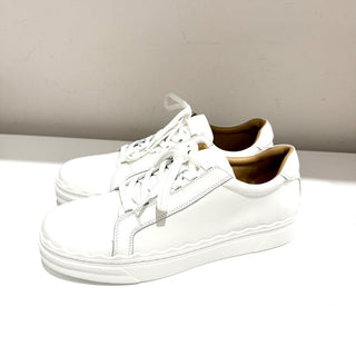 NWOT Tony Bianco X Revolve Qai Leather Lace Up Sneakers Milk Women's Size 9