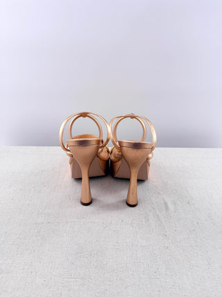 Cult Gaia metallic platform sandals, 38