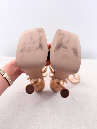 Cult Gaia metallic platform sandals, 38