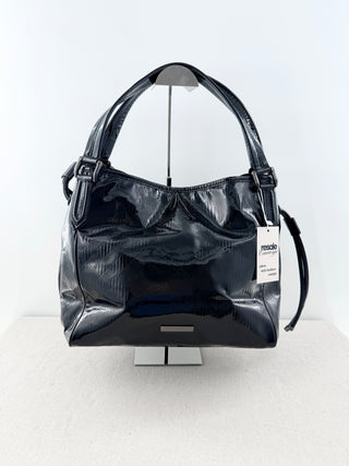 Burberry patent leather bilmore large bag