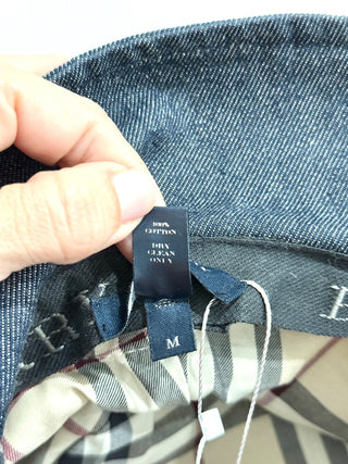 Burberry denim bucket hat, M