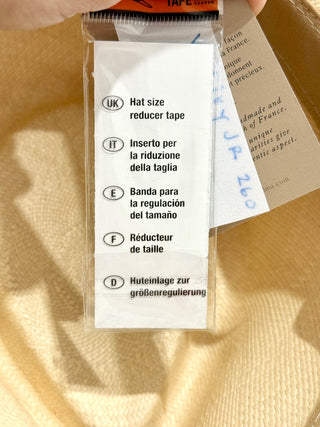 NWT Van Palma Livy Straw Wide-Brim Rancher Hat Natural M