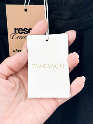 Zimmermann tulle ruched mini dress, US 6