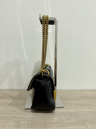 Fendi zucca print flap bag with chain