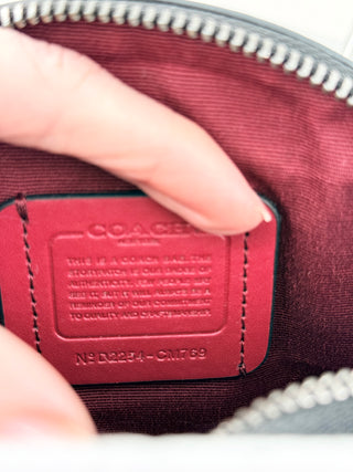 Coach canteen leather crossbody Halloween cat bag