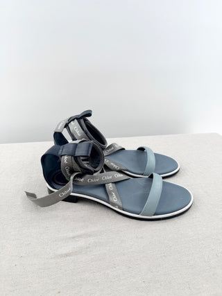 Chloe Sporty logo sandal, 39 1/2