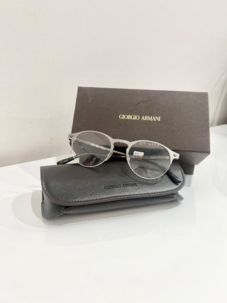 NWT Giorgio Armani AR5064 Tortoise Half Rim Metal Frame Optical Frame Eyeglass