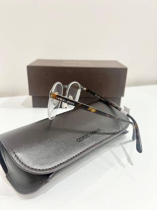 NWT Giorgio Armani AR5064 Tortoise Half Rim Metal Frame Optical Frame Eyeglass