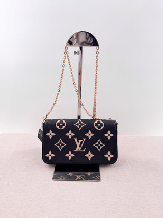 Louis Vuitton pochette felicie bag with chain strap