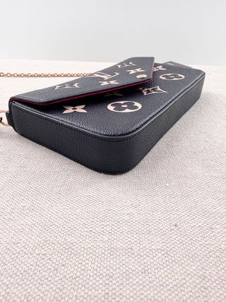 Louis Vuitton pochette felicie bag with chain strap