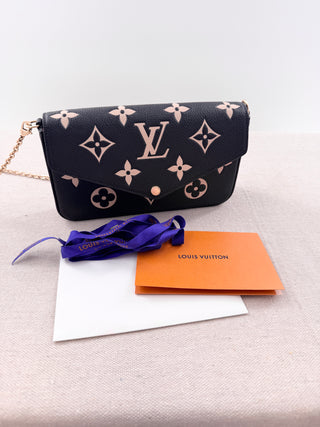 Louis Vuitton pochette felicie bag with chain strap