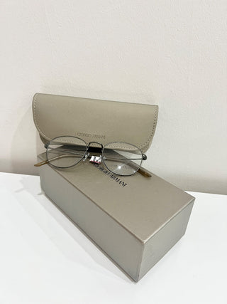 NWT Giorgio Armani AR5064 Tortoise Half Rim Metal Frame Optical Frame Eyeglass