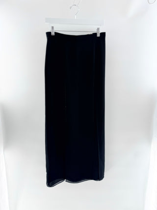 Ribkoff vintage slit midi skirt with crystals, 8