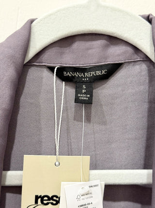 NWT Banana Republic Satin Tie-Wrap Blouse Dusty Amethyst Women's Size Small