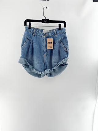 One Teaspoon streetwalker denim shorts featuring mid-rise fit, vintage fit, 26