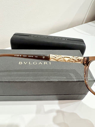 NWT Bvlgari 4126-B Dark Havana Brown Optical Frames Cat Eye Eyeglass