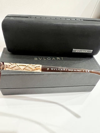 NWT Bvlgari 4126-B Dark Havana Brown Optical Frames Cat Eye Eyeglass