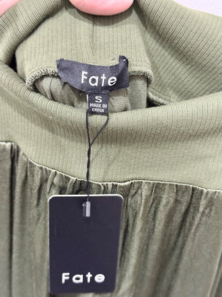 NWT Fate Sleeveless Tank Top & Cargo Jogger Pants Set Hunter Green Womens Size S