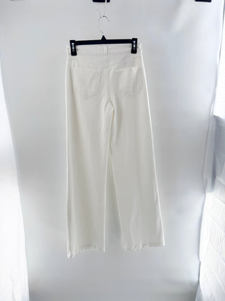 L'Agence clayton high-rise wide-leg pants featuring fitted waist in premium stretch denim, 25