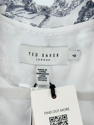 Ted Baker floral print mini dress, 6
