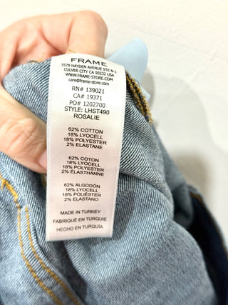 Frame le high straight jeans, 27