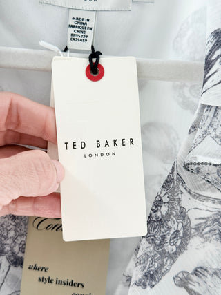 Ted Baker floral print mini dress, 6