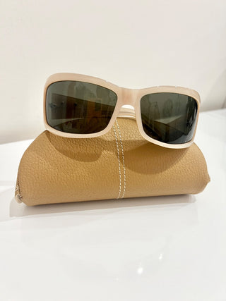 Technomarine TM05aTR Tan Acetate Frame Green Lens Shield Sunglasses