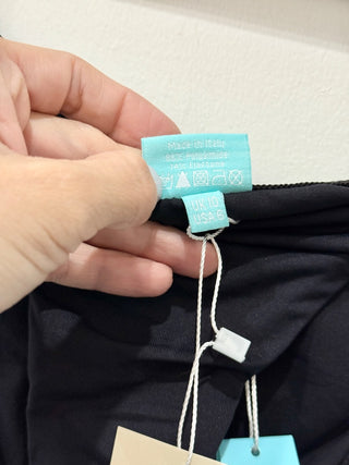 NWT Melissa Odabash Barcelona Hipster Swim Bikini Bottom Black Women's 42 / US 6